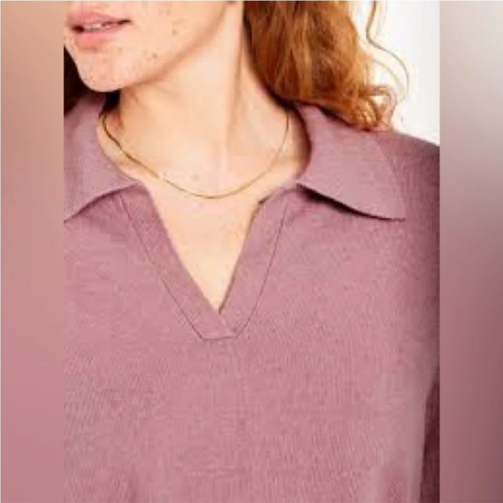 SoSoft Collared Sweater Anise Pink - Picture 7 of 9